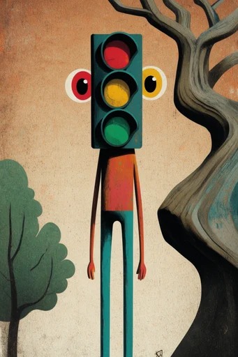 Graphic Gothic Surrealism style reference image — geometric surrealism