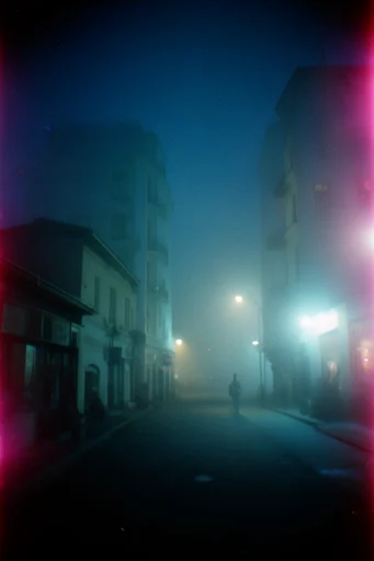 Cinematic Nocturnal Etherealism style reference image — nocturnal solitude