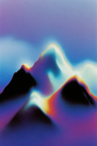 Chromatic Thermal Dreamscape style reference image — thermal imaging palette