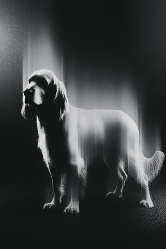 Spectral Noir Distortion style reference image — liminal decay