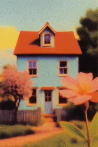 Technicolor Retro Surrealism style reference image — mid-century retro aesthetic