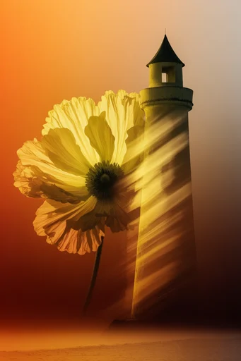 Dramatic Chiaroscuro Botanicals style reference image — vibrant gradient background