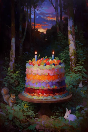 Luminous Mystical Narrative style reference image — enchanted narrative landscape