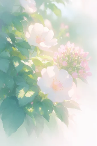 Ethereal Pastel Melancholia style reference image — nostalgic anime aesthetic