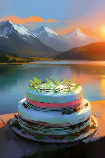 Vibrant Painterly Horizons style reference image — grand scale vista