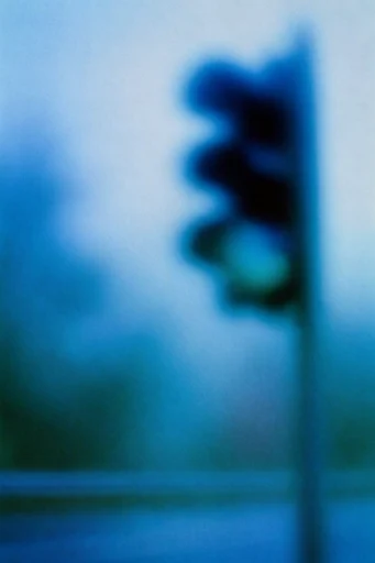 Ethereal Cyanotype Dreamscape style reference image — glowing white silhouette
