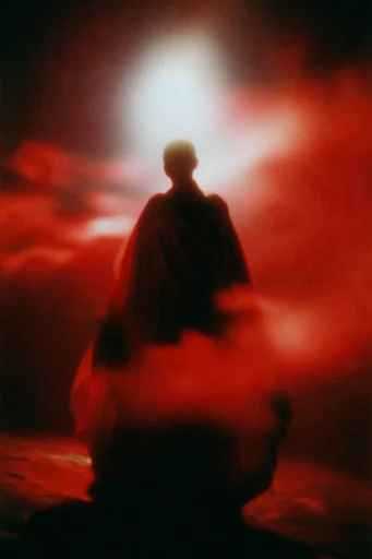 Crimson Astral Surrealism moodboard — generate AI images in this style