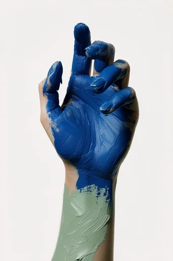 Tactile Surrealist Minimalism style reference image — conceptual surrealist portraiture