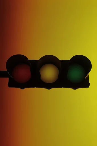Cinematic Amber Silhouette style reference image — saturated amber backdrop