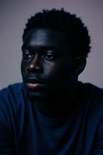 Cinematic Nocturnal Noir style reference image — intimate portraiture