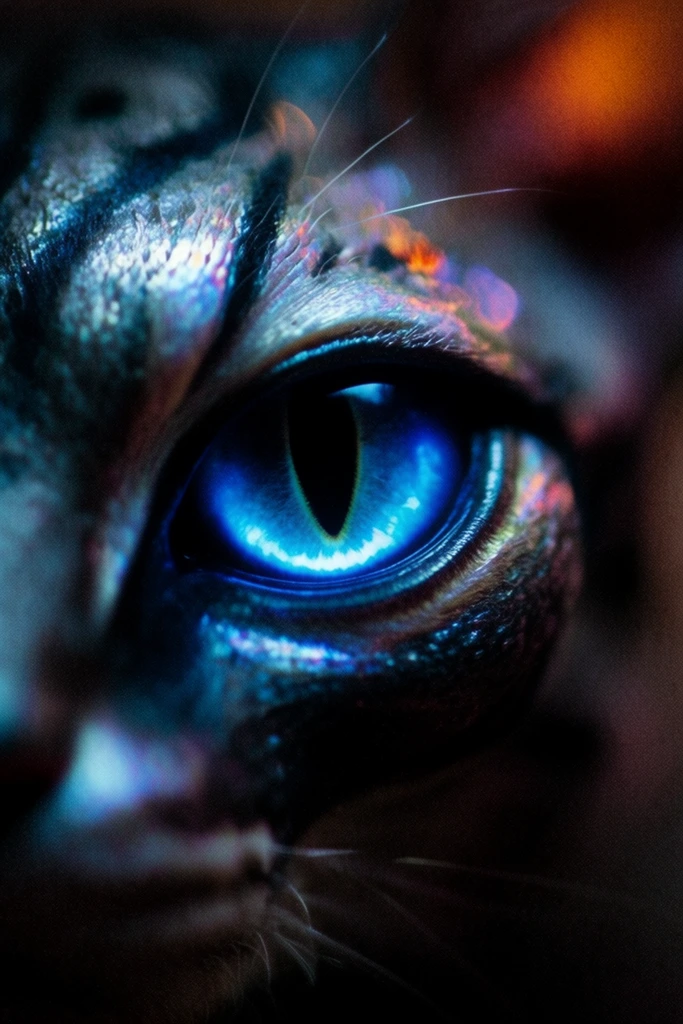 Luminescent Ocular Surrealism style AI image example 3