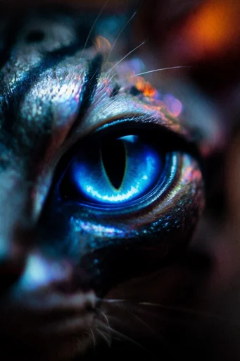Luminescent Ocular Surrealism style reference image — high-contrast moody lighting