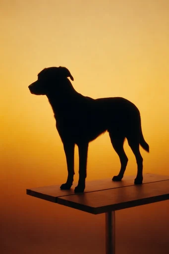 Luminous Amber Noir style reference image — soft-focus halation