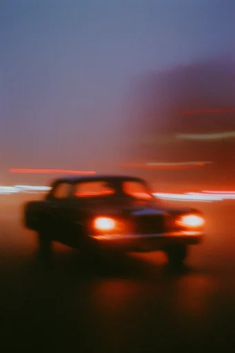 Spectral Analog Noir style reference image — high-contrast twilight