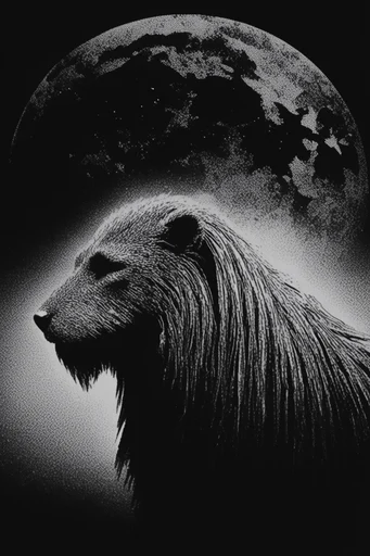 Spectral Stippled Noir style reference image — stippled texture