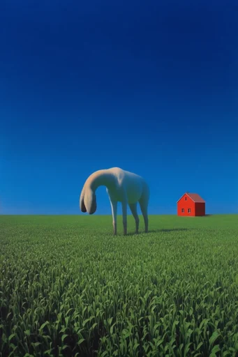 Surrealist Geometric Liminality style AI image example 3