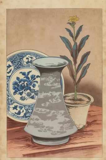 Vintage Japanese Naturalism style reference image — Shin-Hanga style