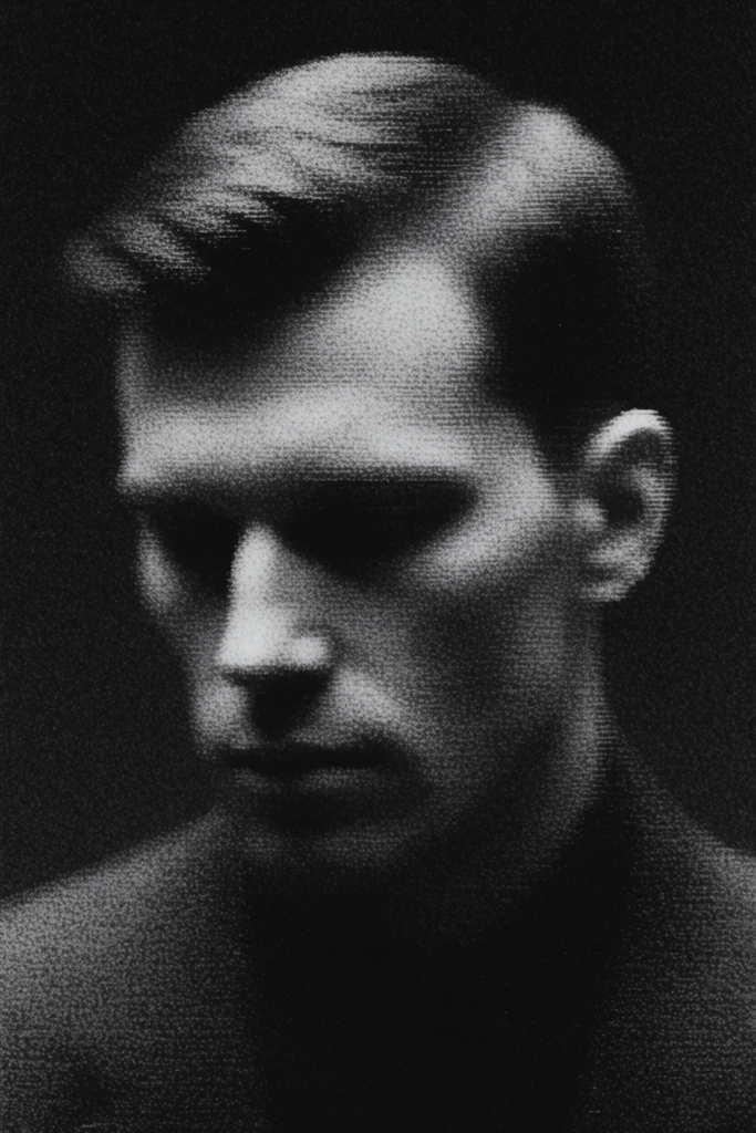Cinematic Monochrome Noir style AI image example 1