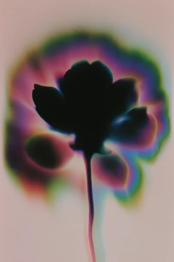 Ethereal Thermal Aura style reference image — neon airbrush halo
