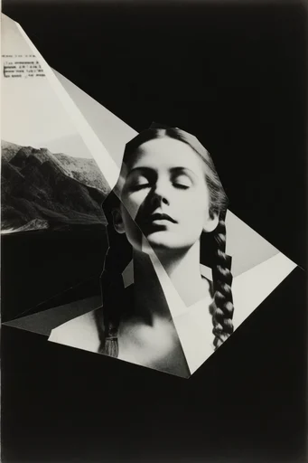 Monochrome Avant-Garde Noir style reference image — high contrast monochrome