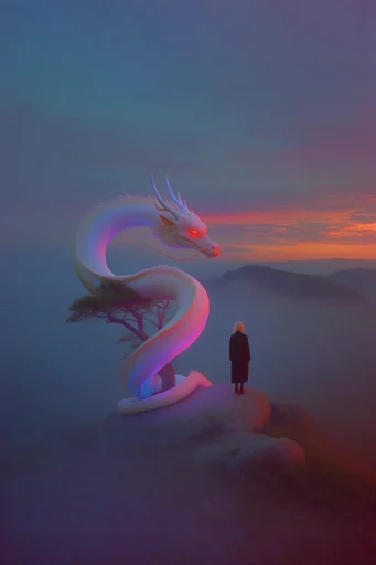 Misty Nocturnal Surrealism style reference image — surrealist solitude