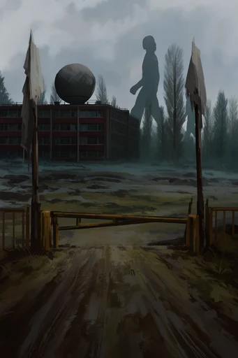 Atmospheric Somber Realism style AI image example 2