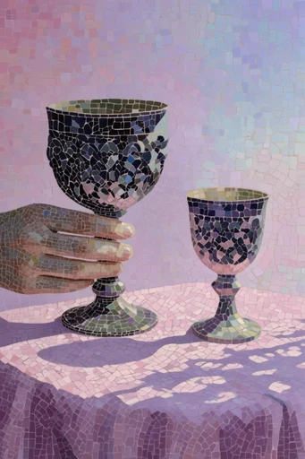 Ethereal Mosaic Impressionism style reference image — pointillist style