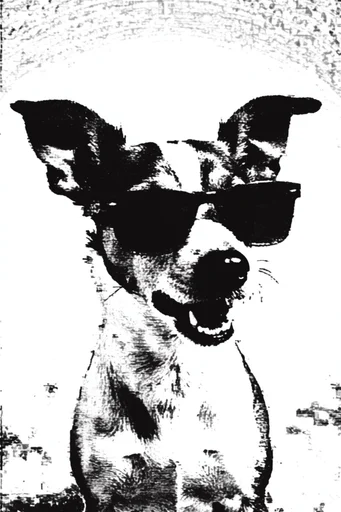Raw Monochromatic Noir style AI image example 3