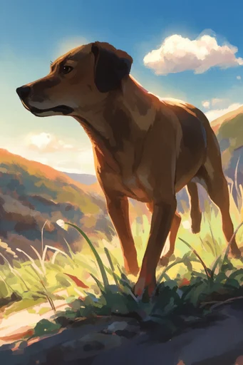 Luminous Painterly Anime style reference image — nostalgic slice of life