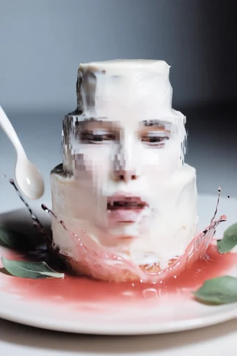 Surreal Fluid Deconstruction style reference image — uncanny valley