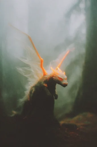 Ethereal Melancholic Solitude style reference image — misty landscape