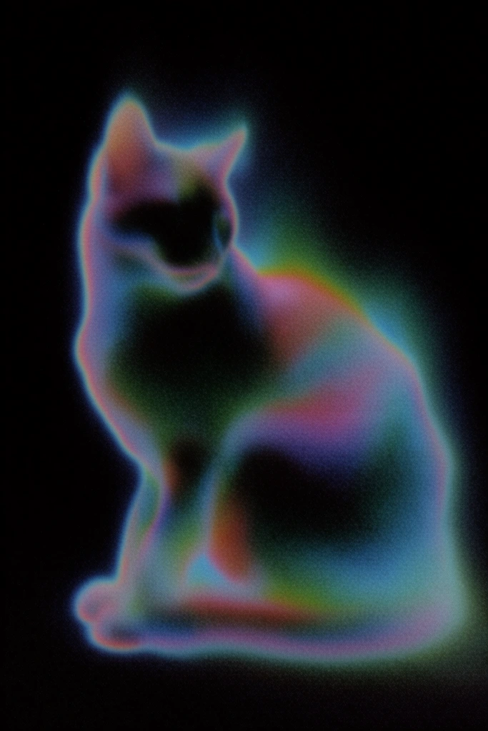 Spectral Glitch Surrealism style AI image example 3