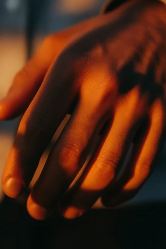 Amber Refracted Cinematic style reference image — prismatic glass refraction