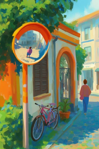 Vibrant Impressionist Storytelling style reference image — textured digital illustration