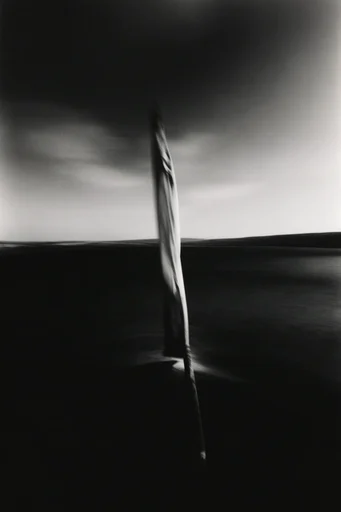 Spectral Industrial Noir style reference image — heavy film grain
