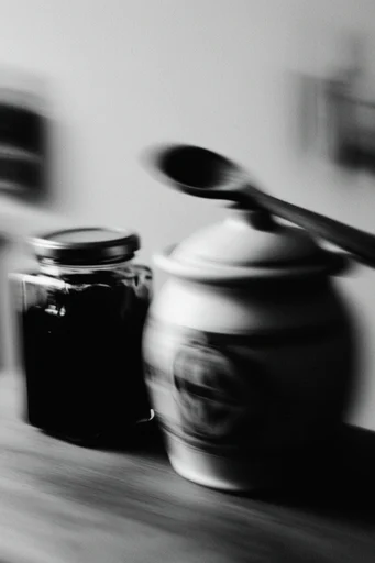 Atmospheric Monochromatic Noir style reference image — heavy tactile grain