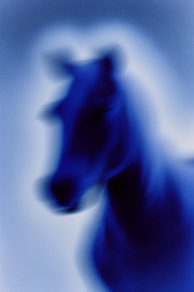Monochromatic Ethereal Blur style AI image example 3