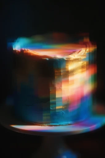 Kinetic Neon Glitch style reference image — experimental glitch photography