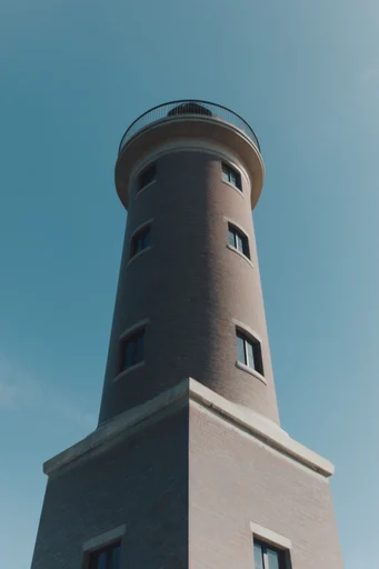 Dynamic Skyward Perspective style reference image — 35mm film grain