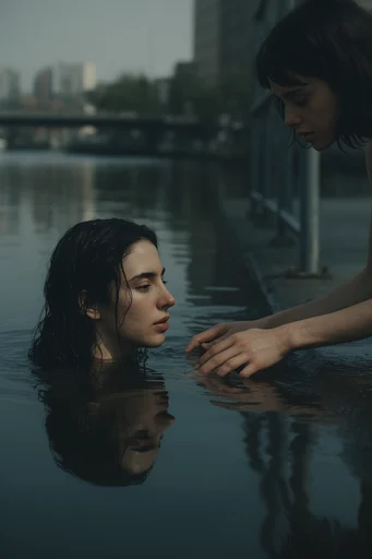 Visceral Ethereal Melancholy style reference image — submerged surrealism