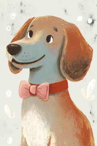 Nostalgic Folk Storybook style reference image — gouache and colored pencil