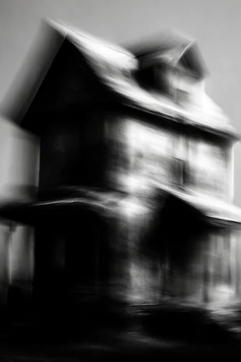 Spectral Motion Noir style reference image — heavy film grain