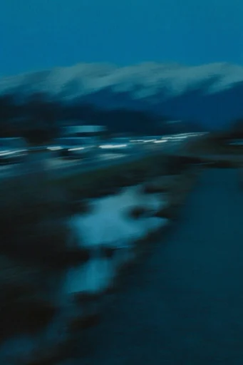 Nocturnal Cinematic Blur style reference image — analog film grain
