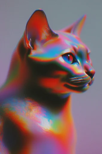 Chromatic Dream Haze style reference image — retro-futuristic surrealism