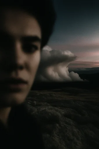 Cinematic Intimate Chiaroscuro style AI image example 2