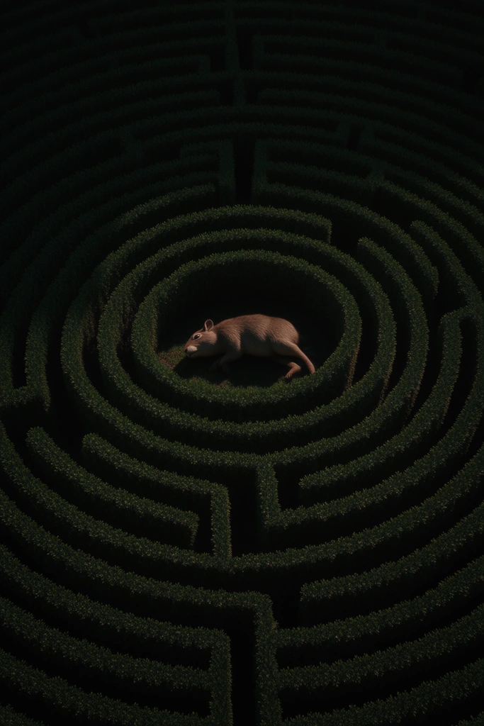 Surreal Geometric Minimalism style AI image example 3