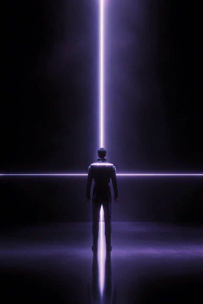 Monolithic Neon Minimalism style AI image example 1
