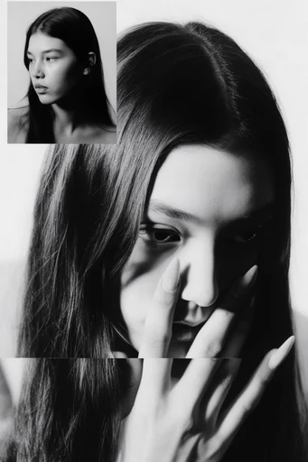 Experimental Noir Monochromes moodboard — generate AI images in this style