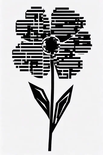 Monochrome Geometric Abstraction style reference image — brutalist structure