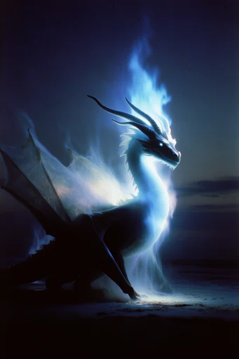 Luminescent Nocturnal Etherealism style reference image — ethereal light leak